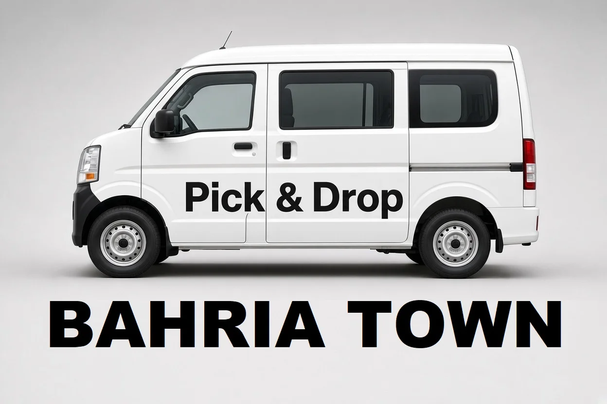 Pick and drop van and carpool service in Bahria Town, Karachi
