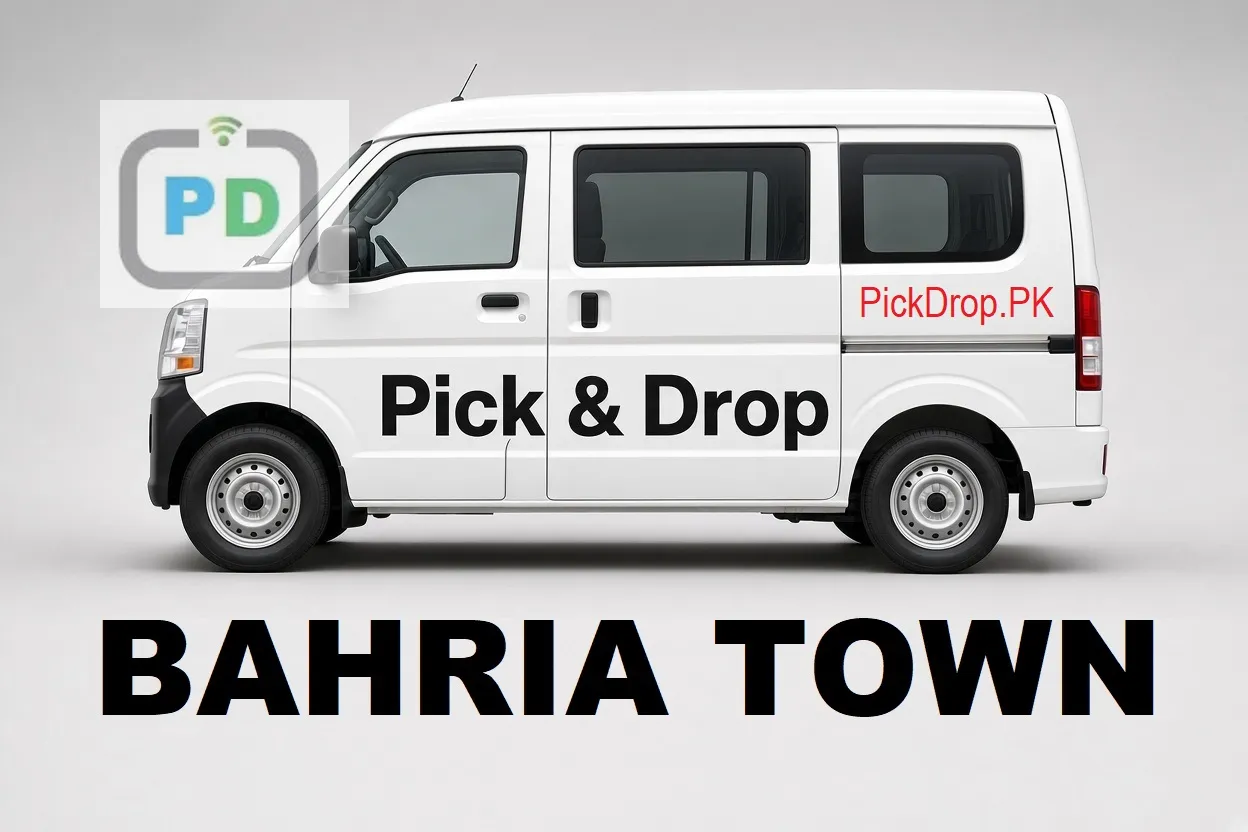 Pick and drop van and carpool service in Bahria Town, Karachi