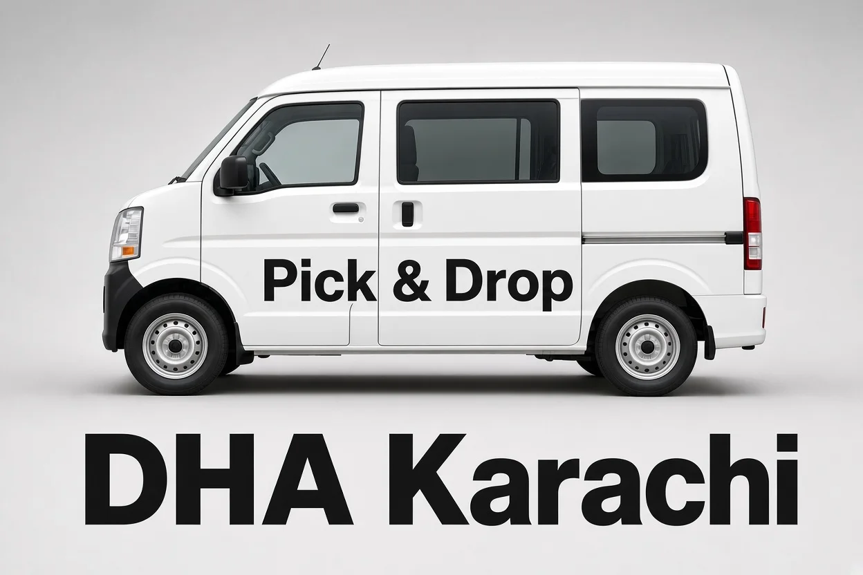 Pick and drop van and carpool service in DHA, Karachi