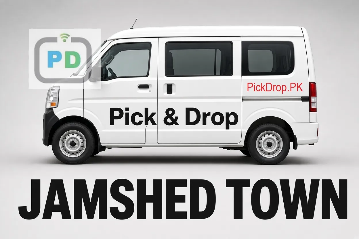 Pick and drop van and carpool service in Jamshed Town, Karachi