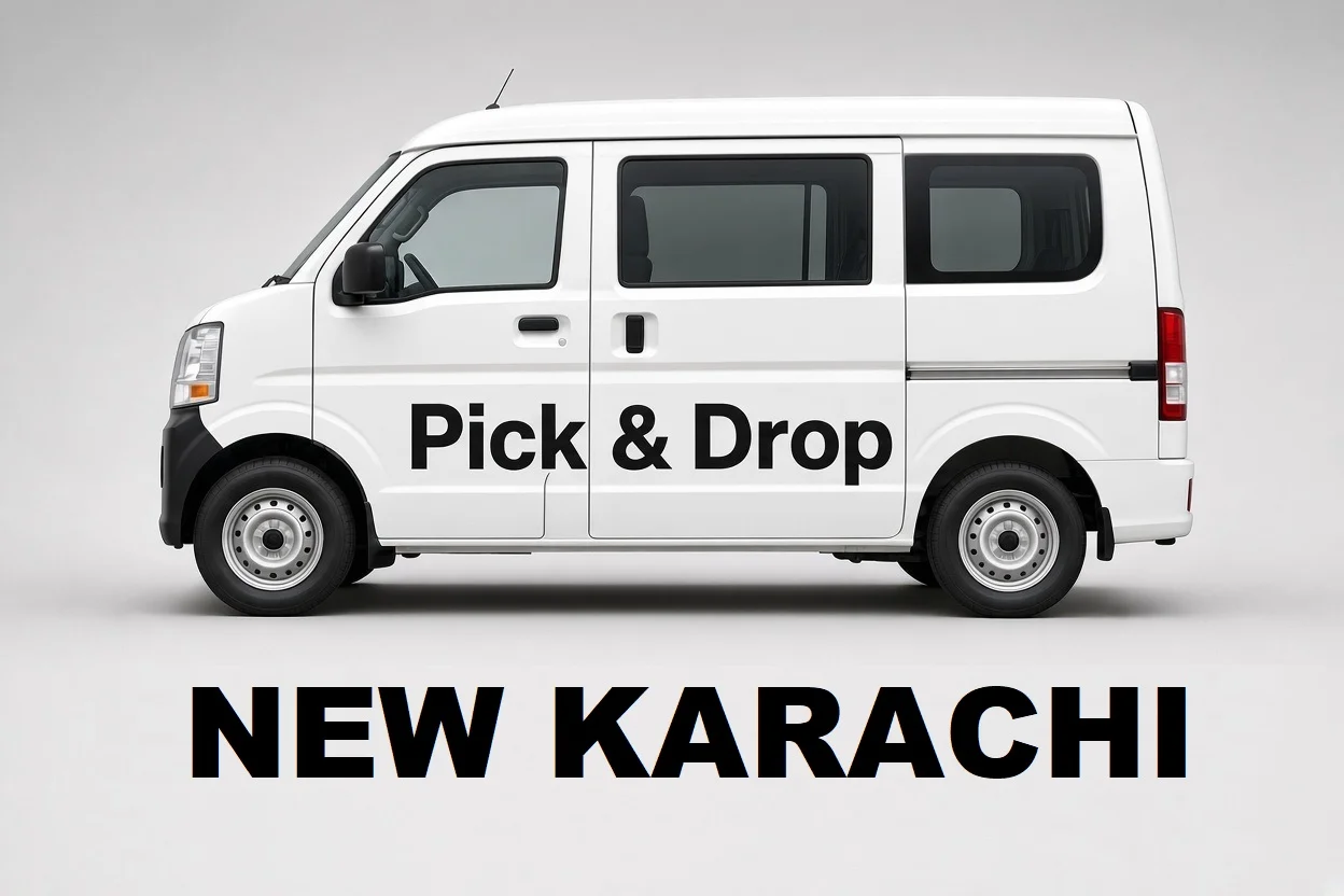 Pick and drop van and carpool service in New Karachi, Karachi