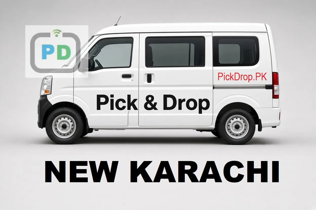 Pick and drop van and carpool service in New Karachi, Karachi