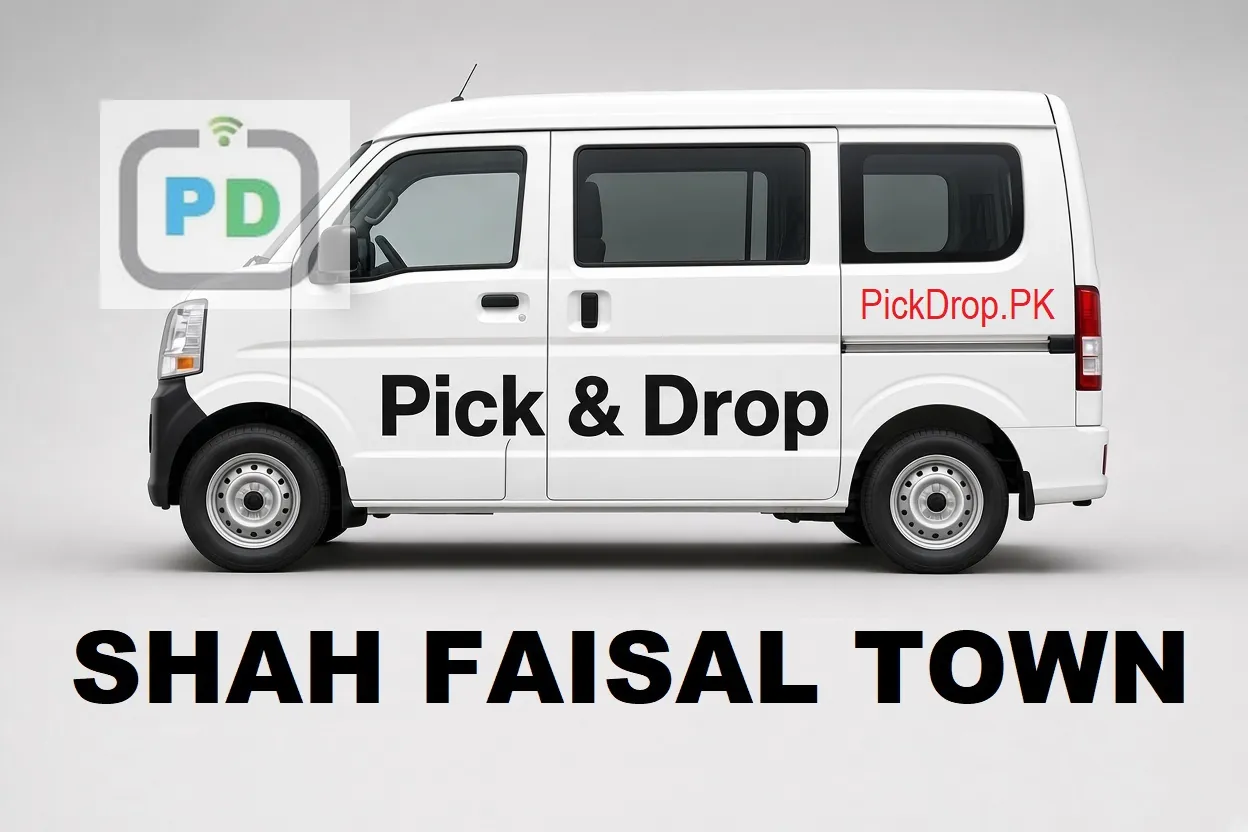 Pick and drop van and carpool service in Shah Faisal Town, Karachi