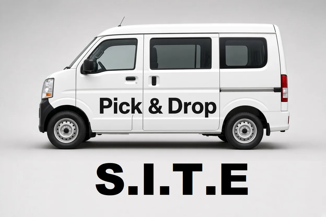 Pick and drop van and carpool service in SITE Town, Karachi