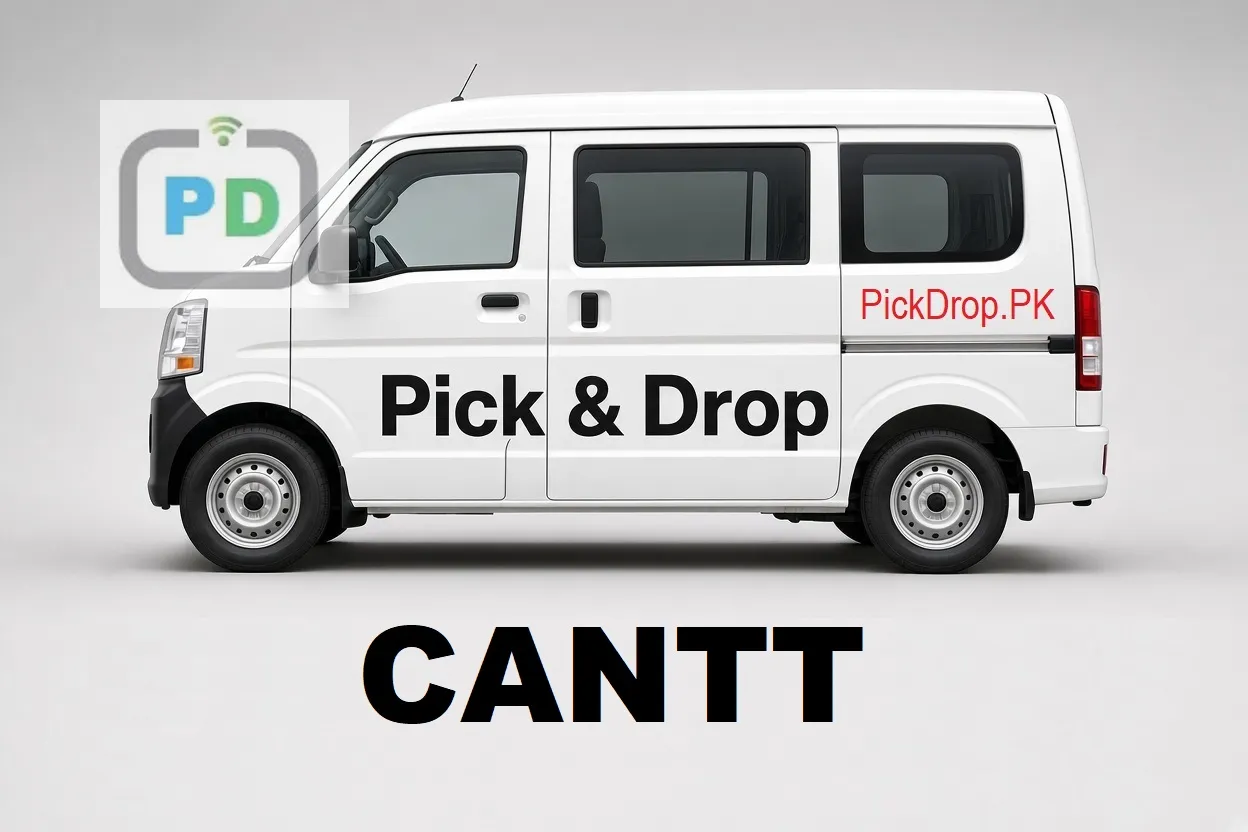 Pick and drop van and carpool service from Cantt to Gulberg, Lahore