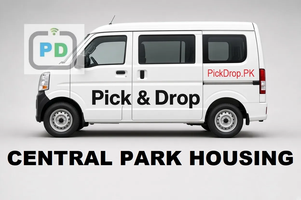 Pick and drop van and carpool service from Central Park Housing Scheme to Thokar Niaz Baig, Lahore