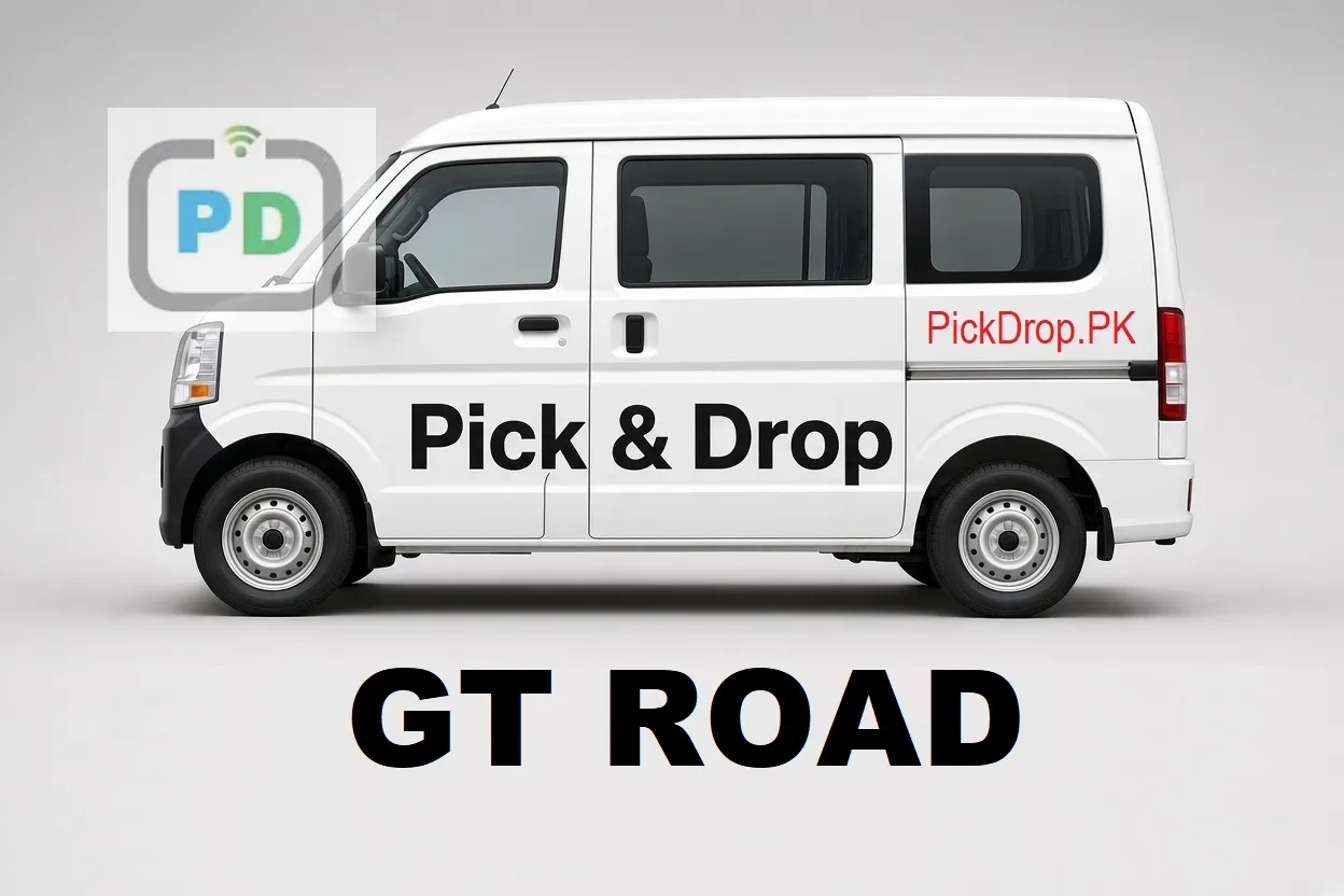 Pick and drop van and carpool service from GT Road to Cantt, Lahore