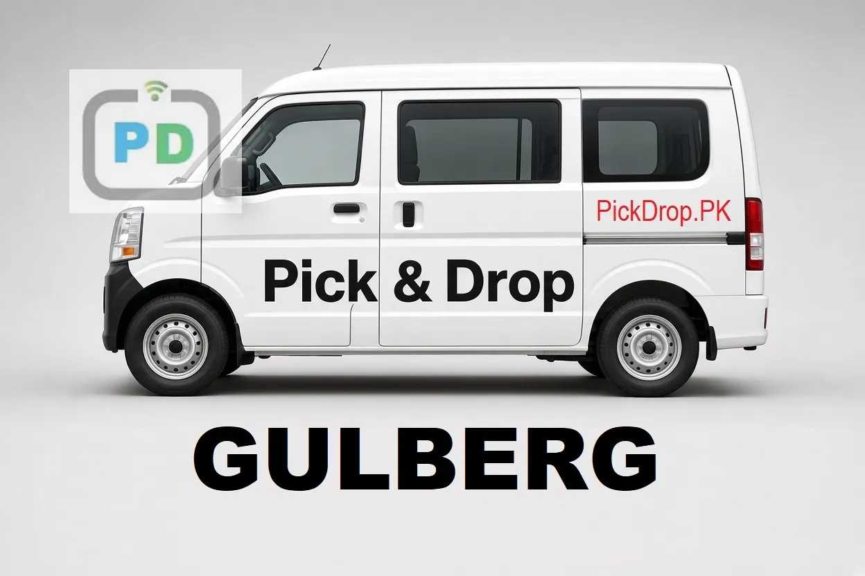 Pick and drop van and carpool service from Gulberg to Cantt, Lahore