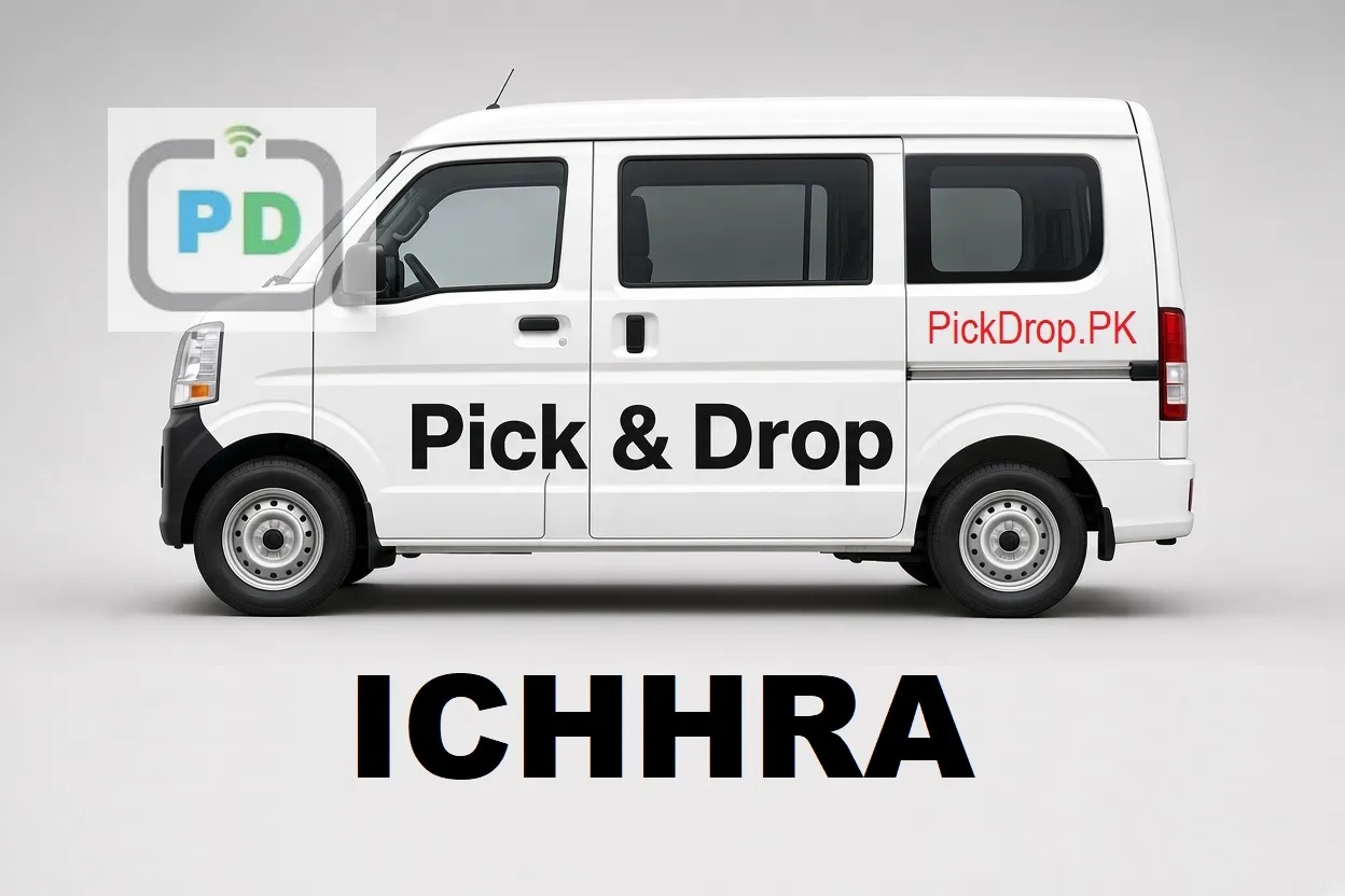 Pick and drop van and carpool service from Ichhra to Gulberg, Lahore