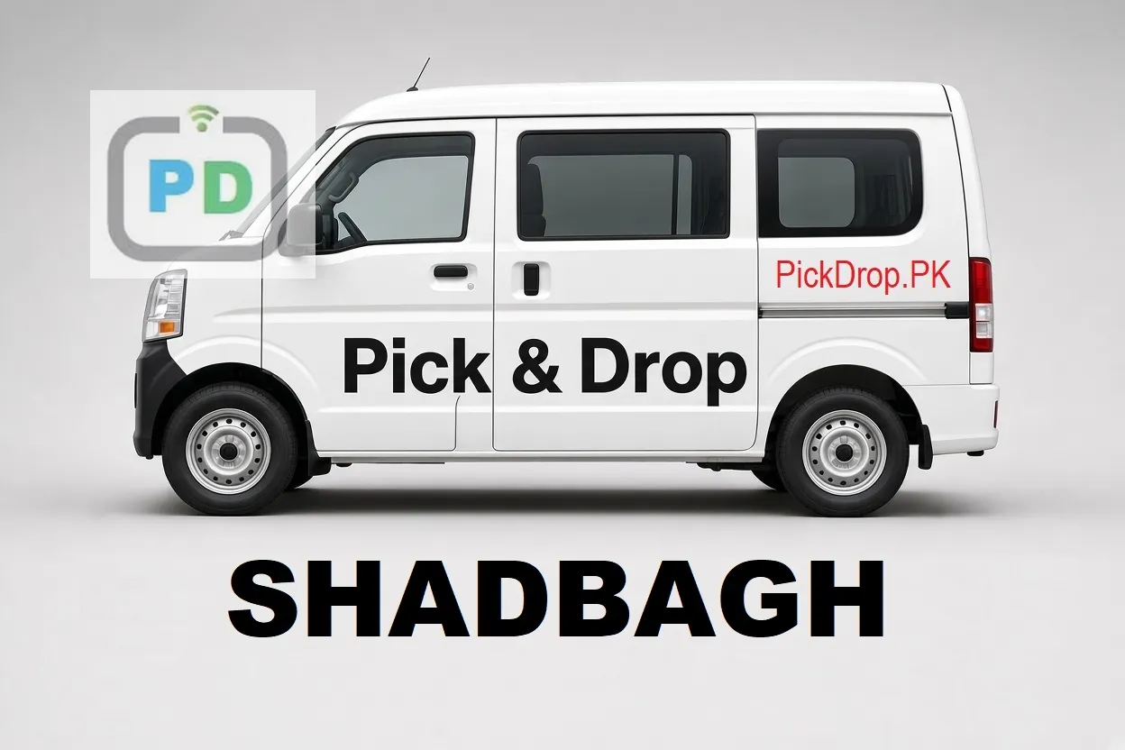 Pick and drop van and carpool service from Shadbagh to Garden Town, Lahore